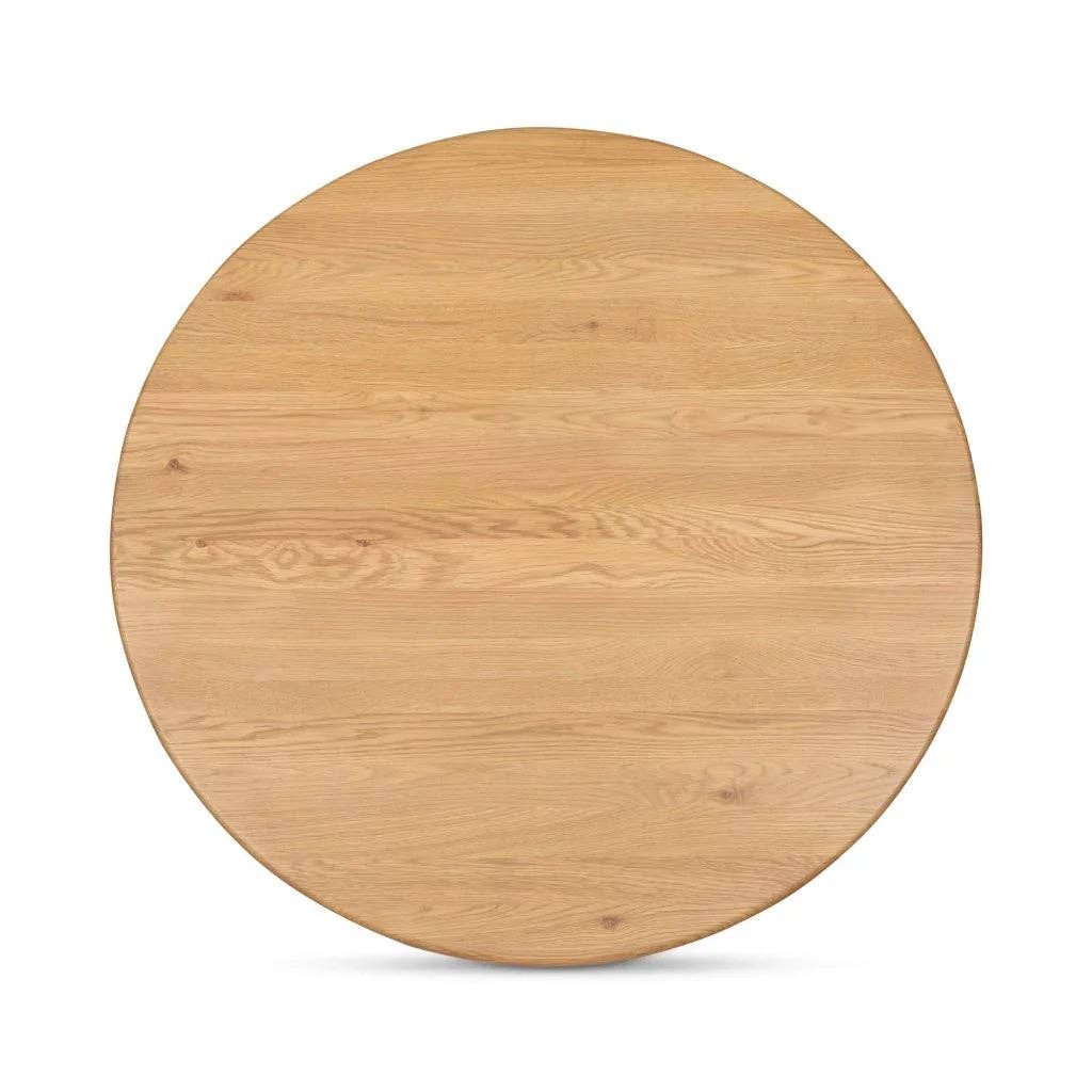 LOOMLAN - Wholesale Coffee Table - Penny Solid Oak Top Round Coffee Table48
