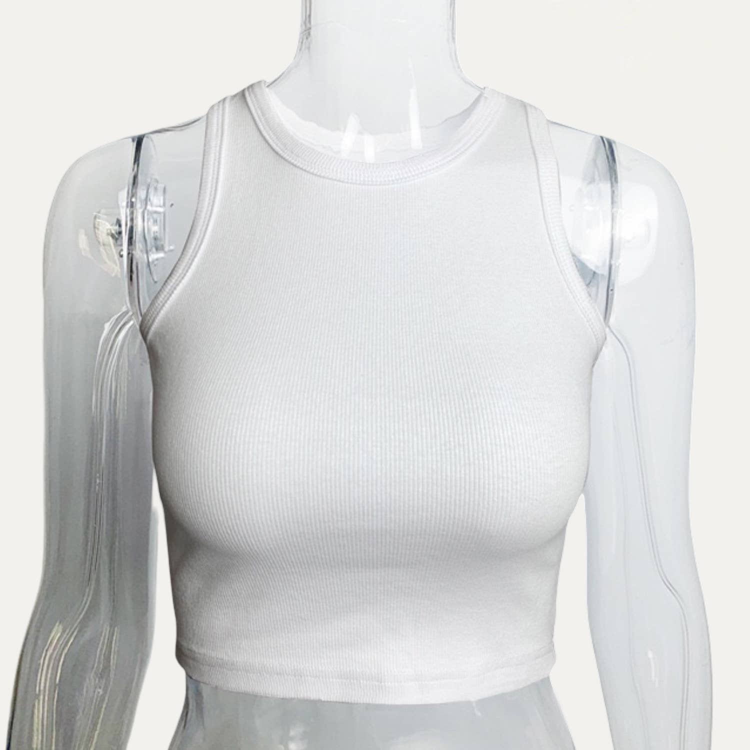 The Moment Collection - Wholesale Tank Top - Women's - Active Solid Color Cropped Tank Top0