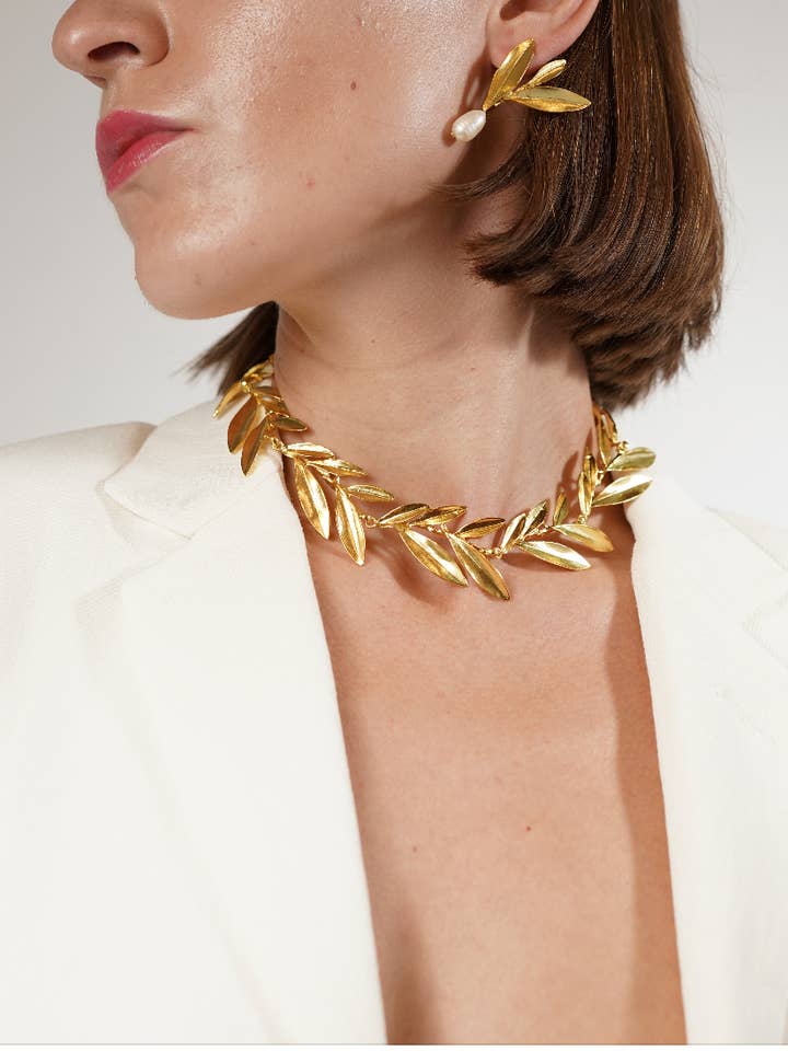 Collier branche d'olivier pour la vente par Shinyland Llc dba Aquadan.co (Wholesale)