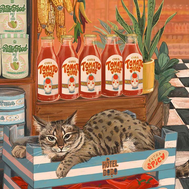 Bodega Cat Art Print for wholesale by Diedododa