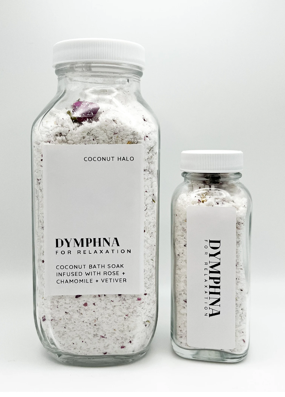 Coconut Halo - Wholesale Bath Soak/Milk - DYMPHNA | vegan bath milk; for relaxation; rose & sandalwood1