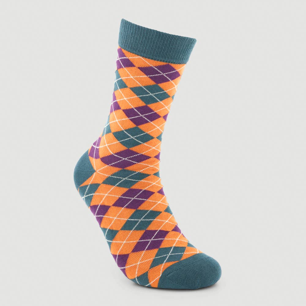 Veraluna Sustainable Clothing – wholesale Socks – Unisex – Organic Cotton Socks Diamands Orange Fair Trade 0