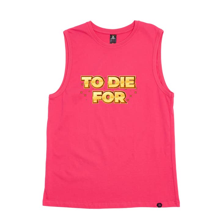 70s To Die For Tank for wholesale by Kris Bee Bacon
