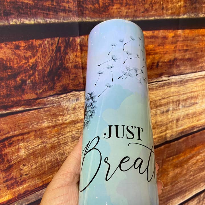 Gobelet Skinny Just Breathe 20 oz pour la vente par Dynali Nicole’s