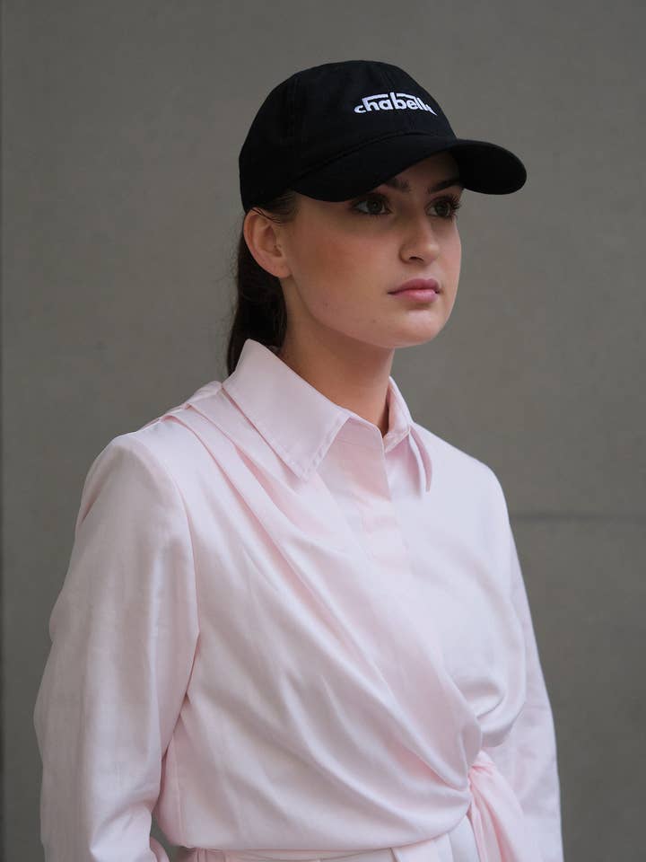 CHABELLA Organic Cotton Baseball Cap Black for wholesale by CHABELLA