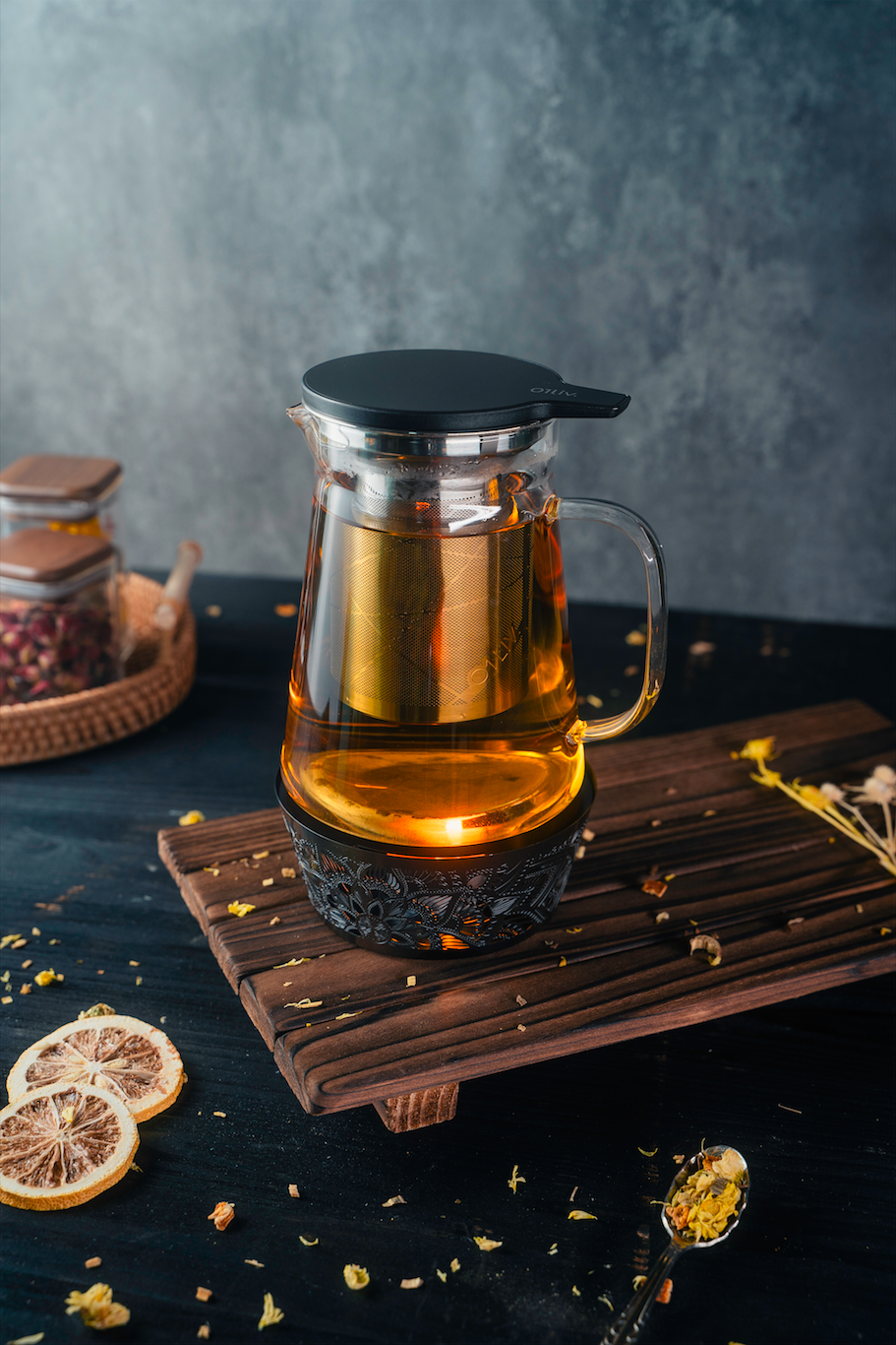 01living Ltd - Wholesale Tea Set - Teaset Kit Glass Teapot with removable Infuser and Teawamer5