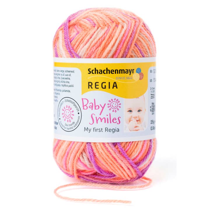 MEZ Crafts Germany - Vendita all'ingrosso Lana - Filato per calze REGIA Baby Smiles My First REGIA 10 x 25 g