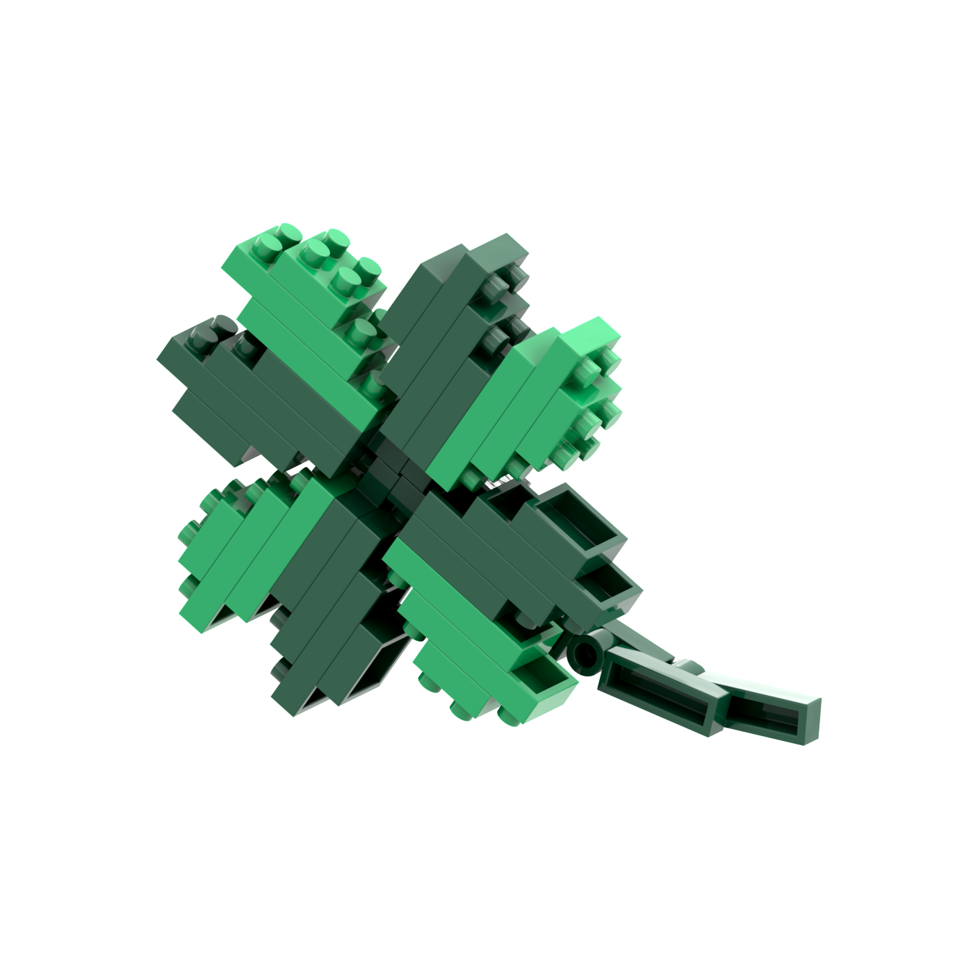 Brixies – wholesale Byggsats - Barn – BRIXIES klöverblad vykort2