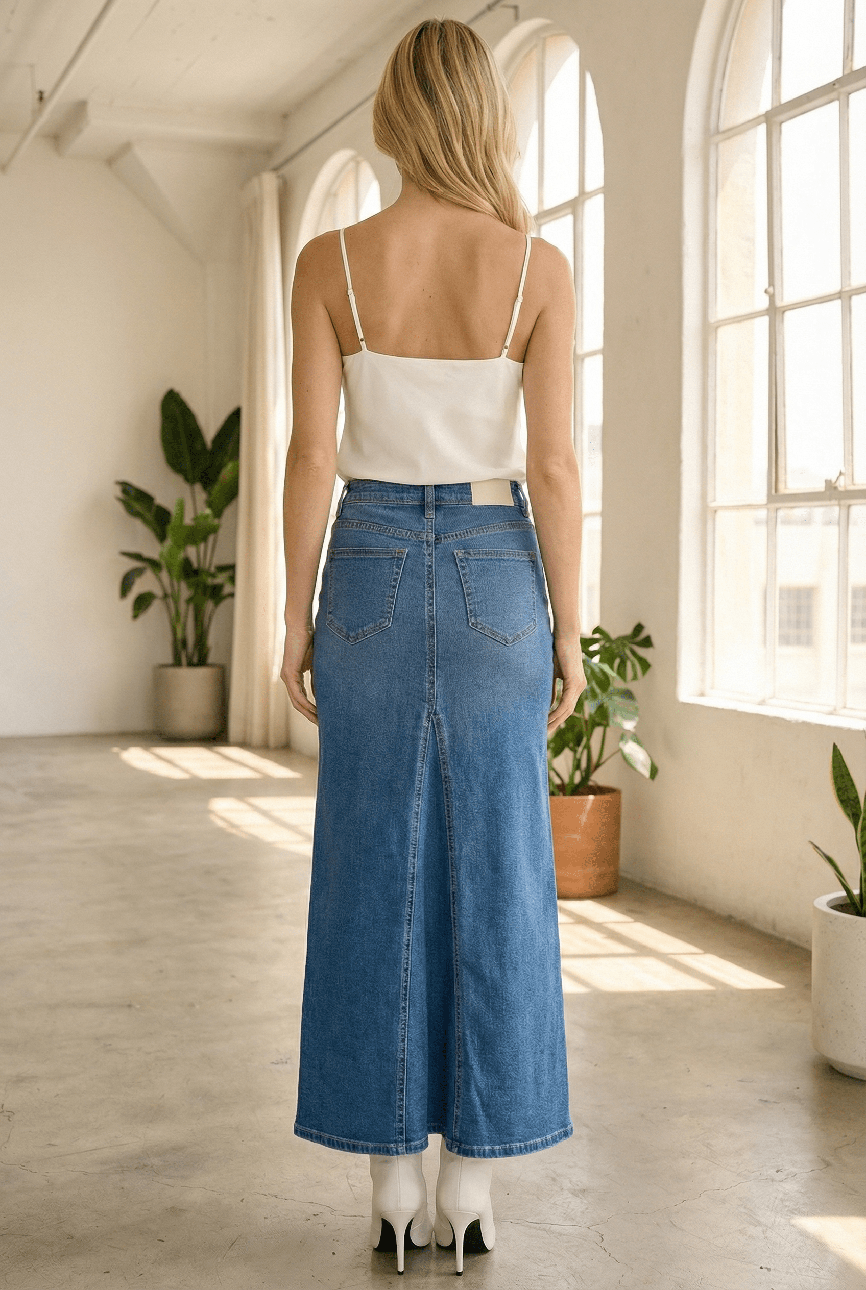 ARTEMIS VINTAGE - Wholesale Jeans - Dames - Denim maxi zeemeerminrok5