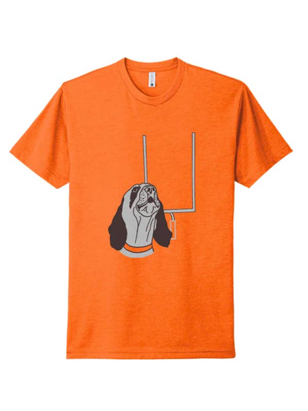 Orange Touchdown Dog Short Sleeve Tee for wholesale on Faire1