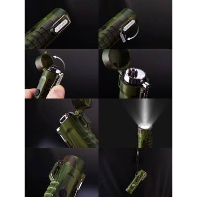 NICOTEAM EE - Wholesale Flashlight - ARC-016-BL double whaterproof Black flashlighter /GG1