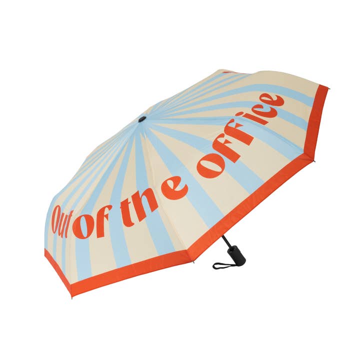 Sammenklappelig paraply "out of the office" for engroshandel hos Fisura