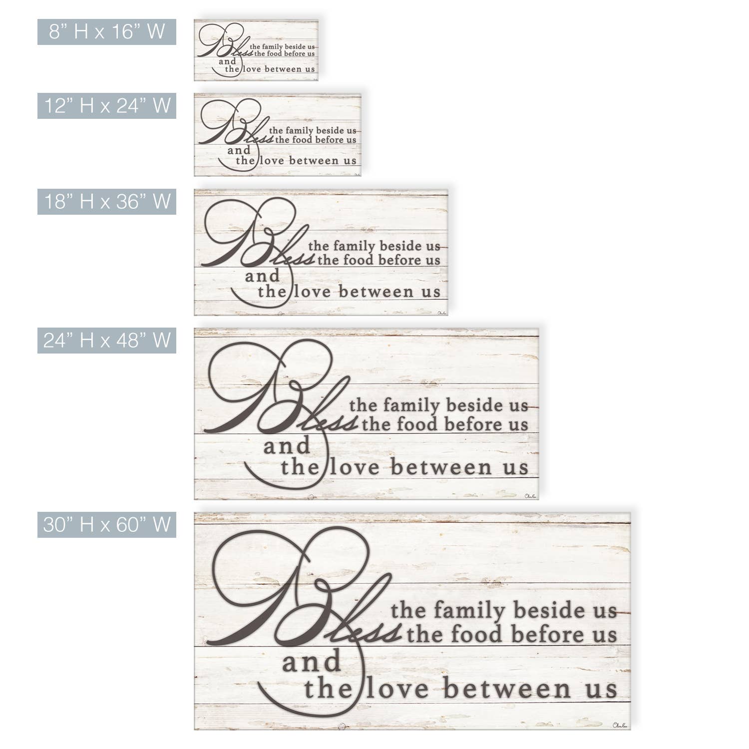 Ready2hangart, Inc. - Wholesale Sign - Blessing' Wrapped Canvas Kitchen Wall Art3