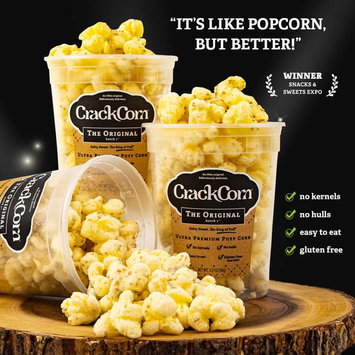 Crack Corn – Großhandel Popcorn – Crack Corn/Puffy Pop - Monkey Puffs (Banane und Schokolade)