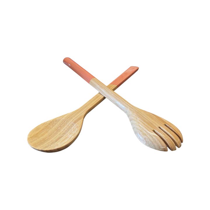 albert L. (punkt) Inc. - Wholesale Serving Utensil - Large Bamboo Server Set5