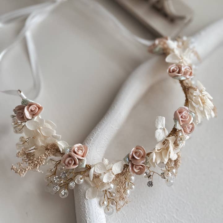 A Little Lacey - Wholesale Fashion Headband - Kids - Hadley Girls Pearl Flower Headband5