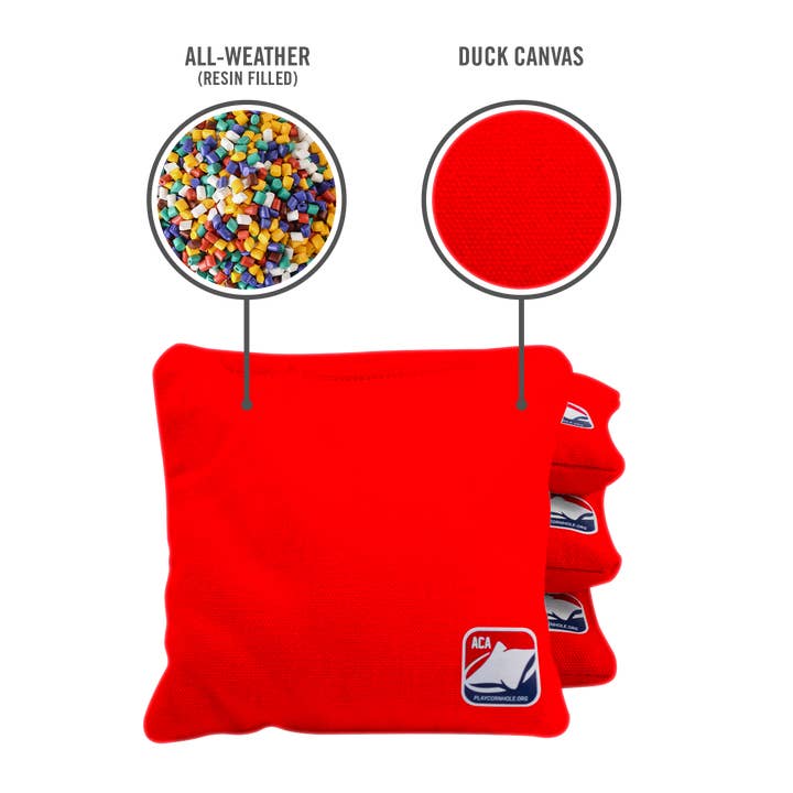 American Cornhole Association - Wholesale Cornhole - Red Daily 66x Cornhole Bags
