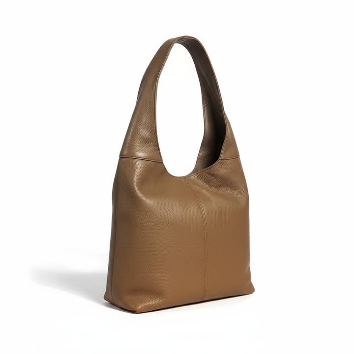 ZEEN - Wholesale Shoulder Bag - Women's - Gina Dark Taupe Leather Bag1