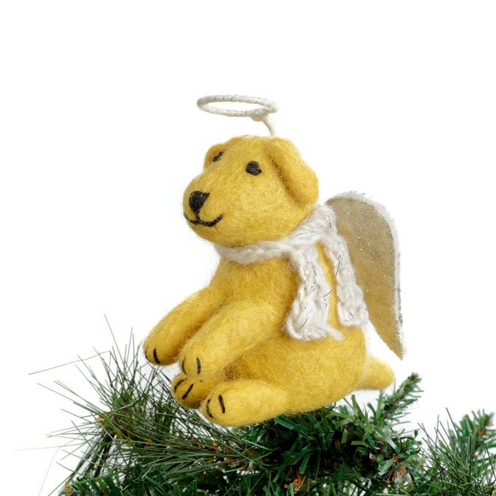 Cime de sapin de Noël - Labrador doré - Petit, 6 pour la vente par Amica Accessories Ltd