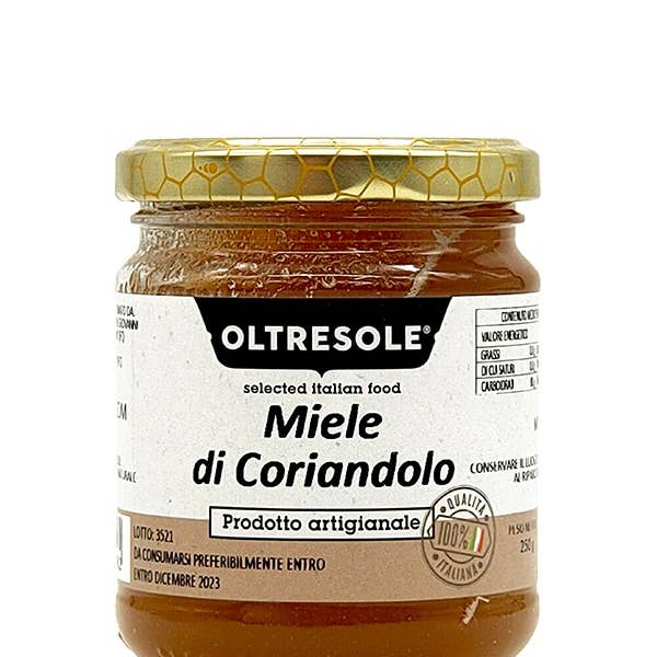 Miel de coriandre 250 g pour la vente par Oltresole