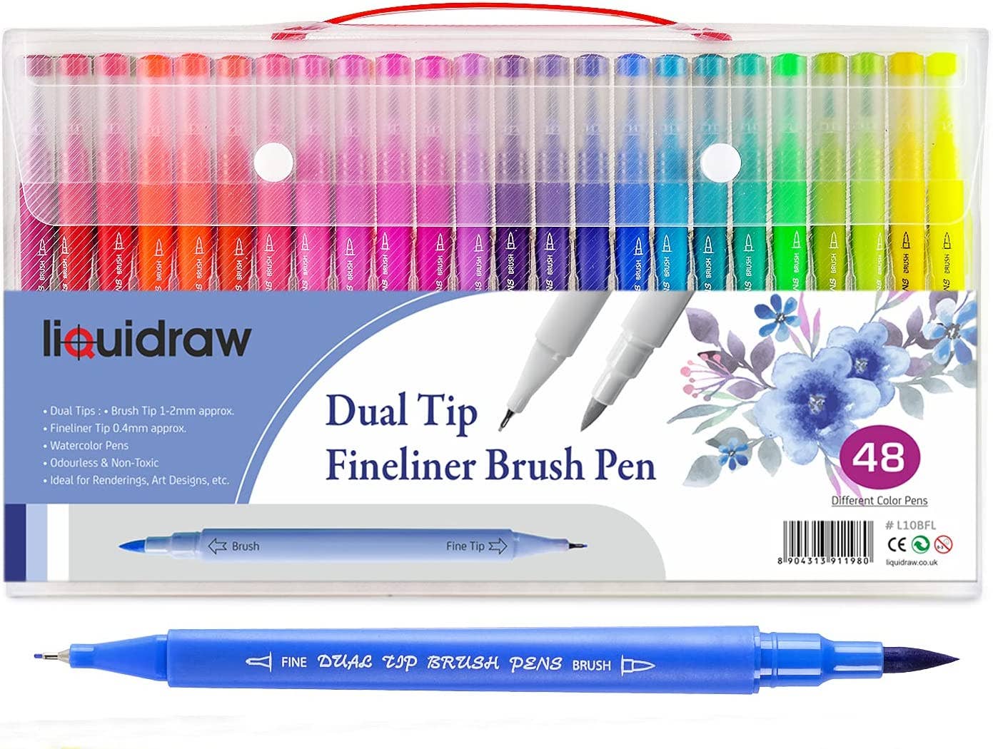 Liquidraw – Engroshandel Marker – Liquidraw Dual Tip Brush Penne Fineliner Farvesæt Fineliners Farvede Akvarelmarkører I Etui Til Voksen Farvebøger, Skitsering, Maleri, Kalligrafi, Tegning & Bogstaver2
