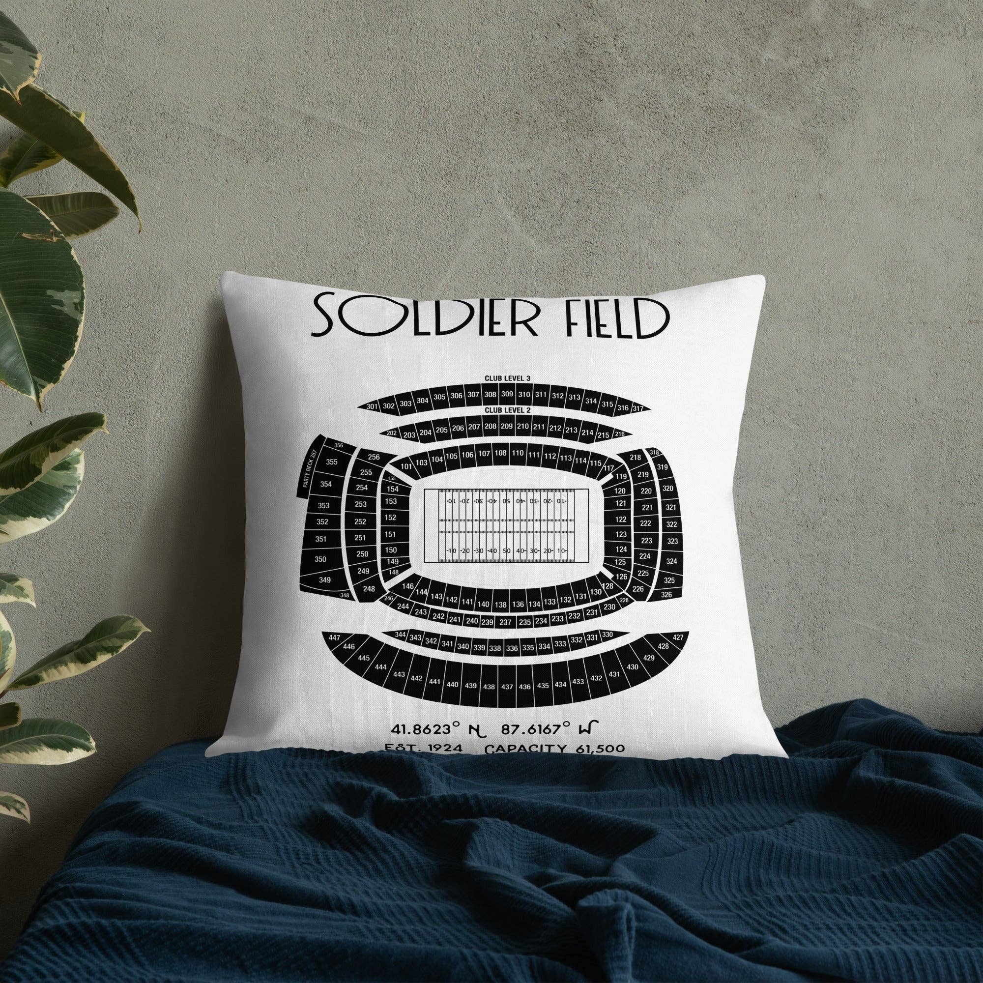 Stadium Prints by BTB – wholesale Throw/decorative pillow – Chicago Bears Football Stadium & City Pillows8