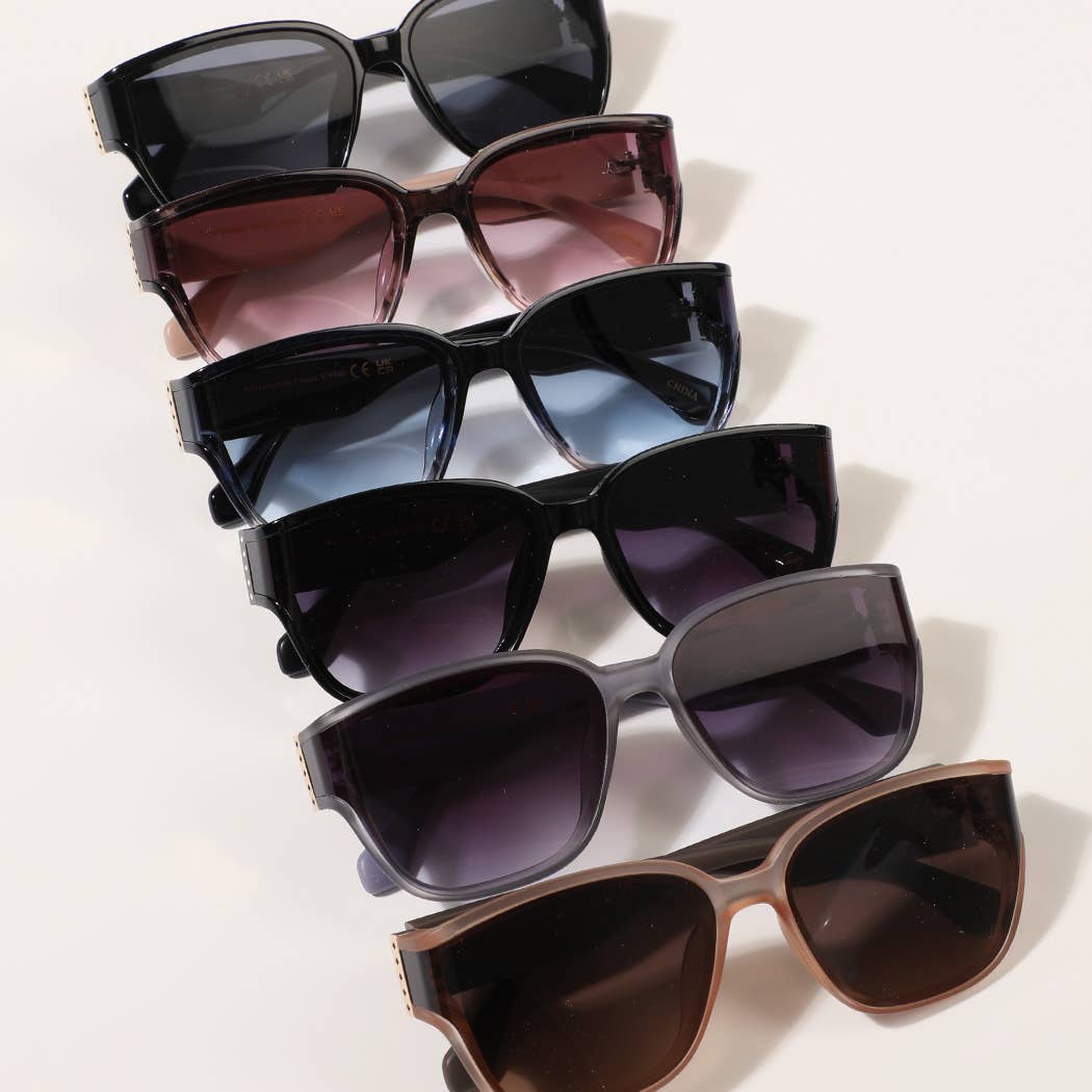  ASSORTED COLOR Semi-Transparent Frame Design Fashion Sunglasses for wholesale on Faire5