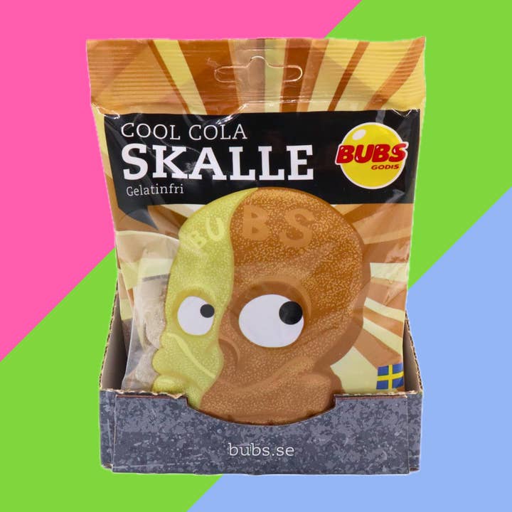 Gaffney's Sweets & Treats Wholesale - Wholesale Gummy - Bubs Cool Cola Skulls Bag 16x90g2