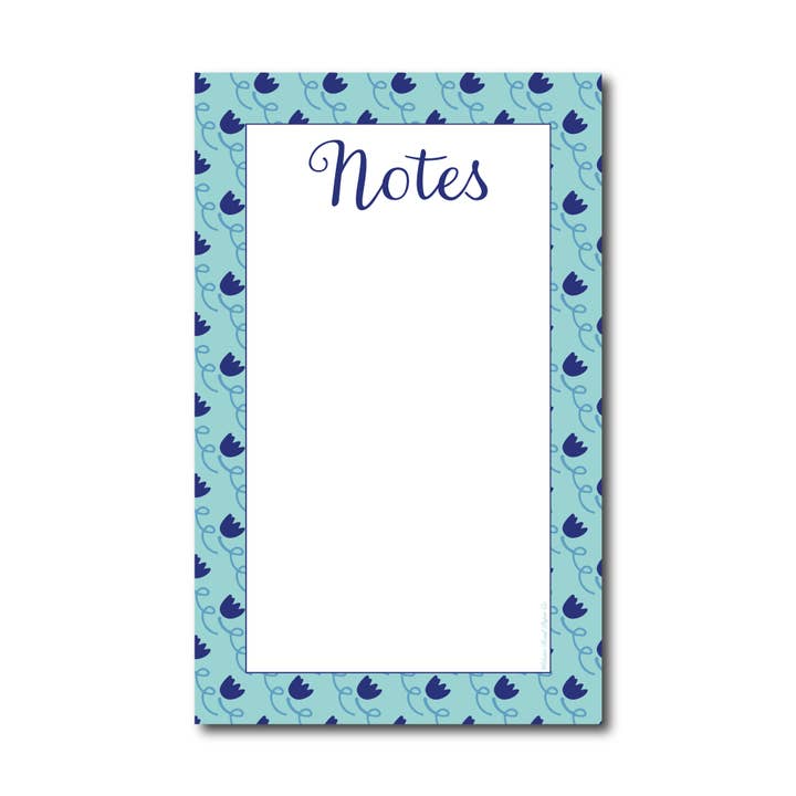 Tulip Notepad Turquoise- N580014 for wholesale by Webster Road Paper Co
