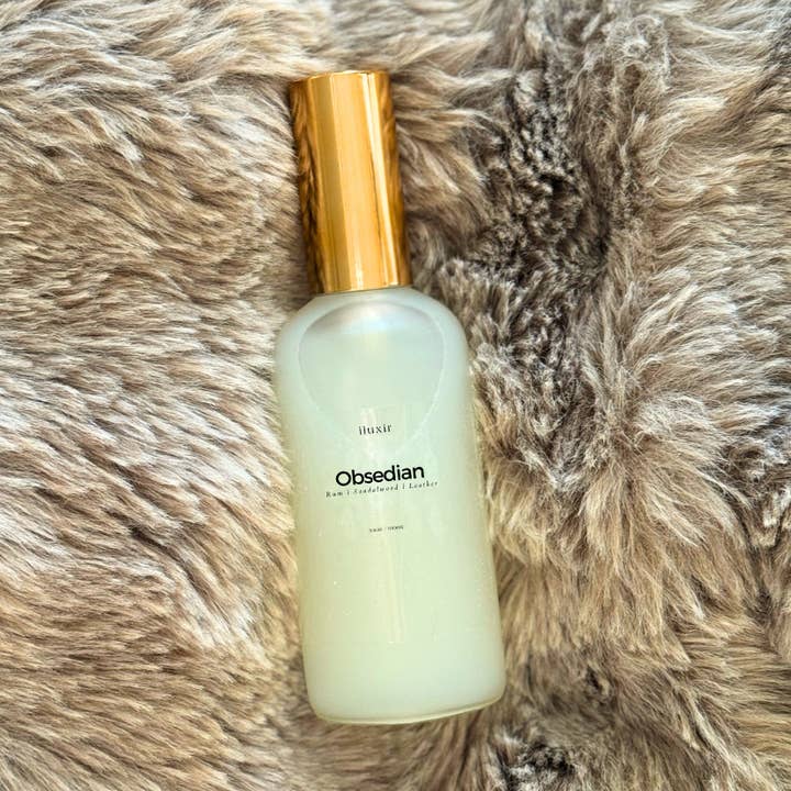 Obsidian Room & Linen Spray - Bergamot, Leather and Sandalwood for wholesale by iluxir