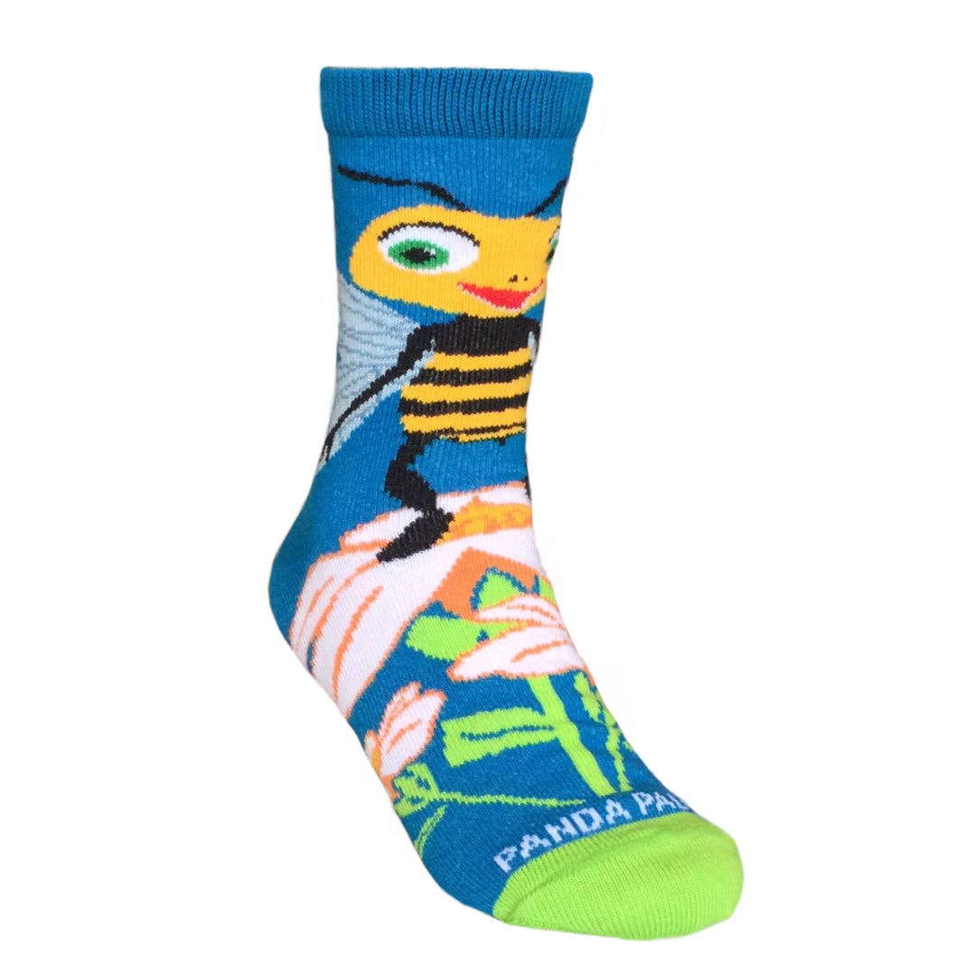 Sock Panda – wholesale Socks – Child – Bees Loving Flower Socks (Ages 3-7)3