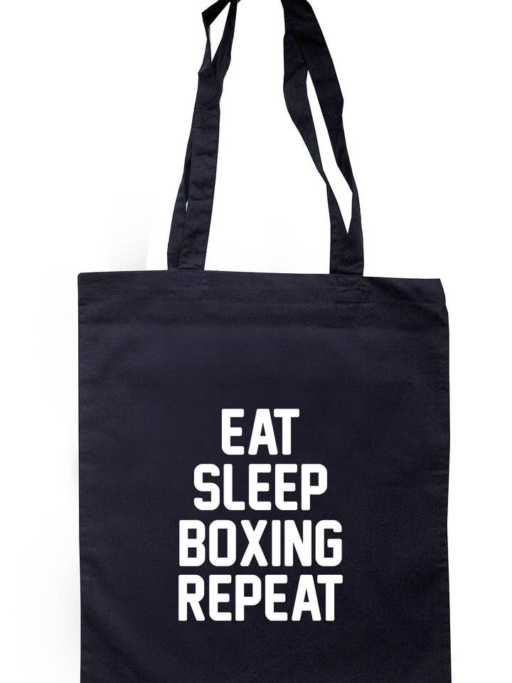 Eat Sleep Boxing Repeat mulepose for engroshandel hos Illustrated Identity