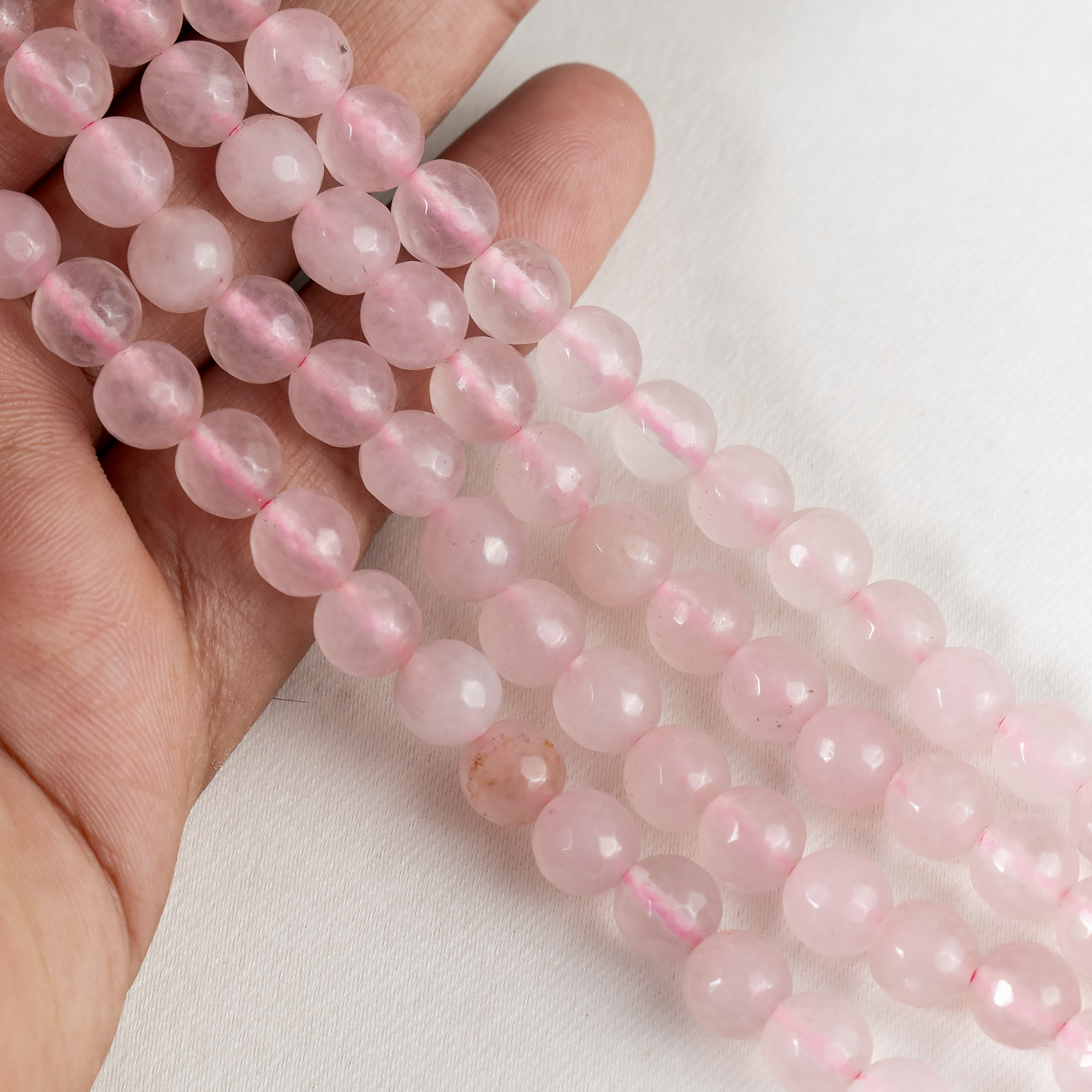 Soothing Crystals Beads – Engroshandel Perler – Farvet Facetteret | Rosenkvarts | Ædelstensperler | Krystalperler4