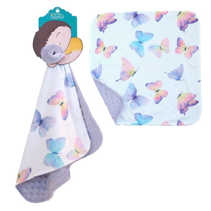 Honey Lemonade - Wholesale Bedding Blanket - Kids & Baby - Mini Minky - Butterfly