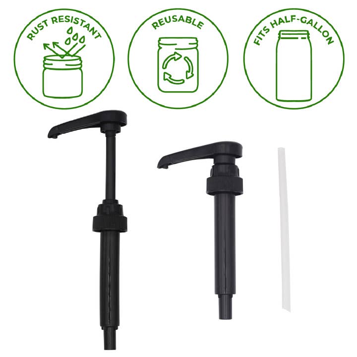 Mason Jar Lifestyle – wholesale Kitchen tool/gadget – Food Grade Dispenser Pump for Mason Jars