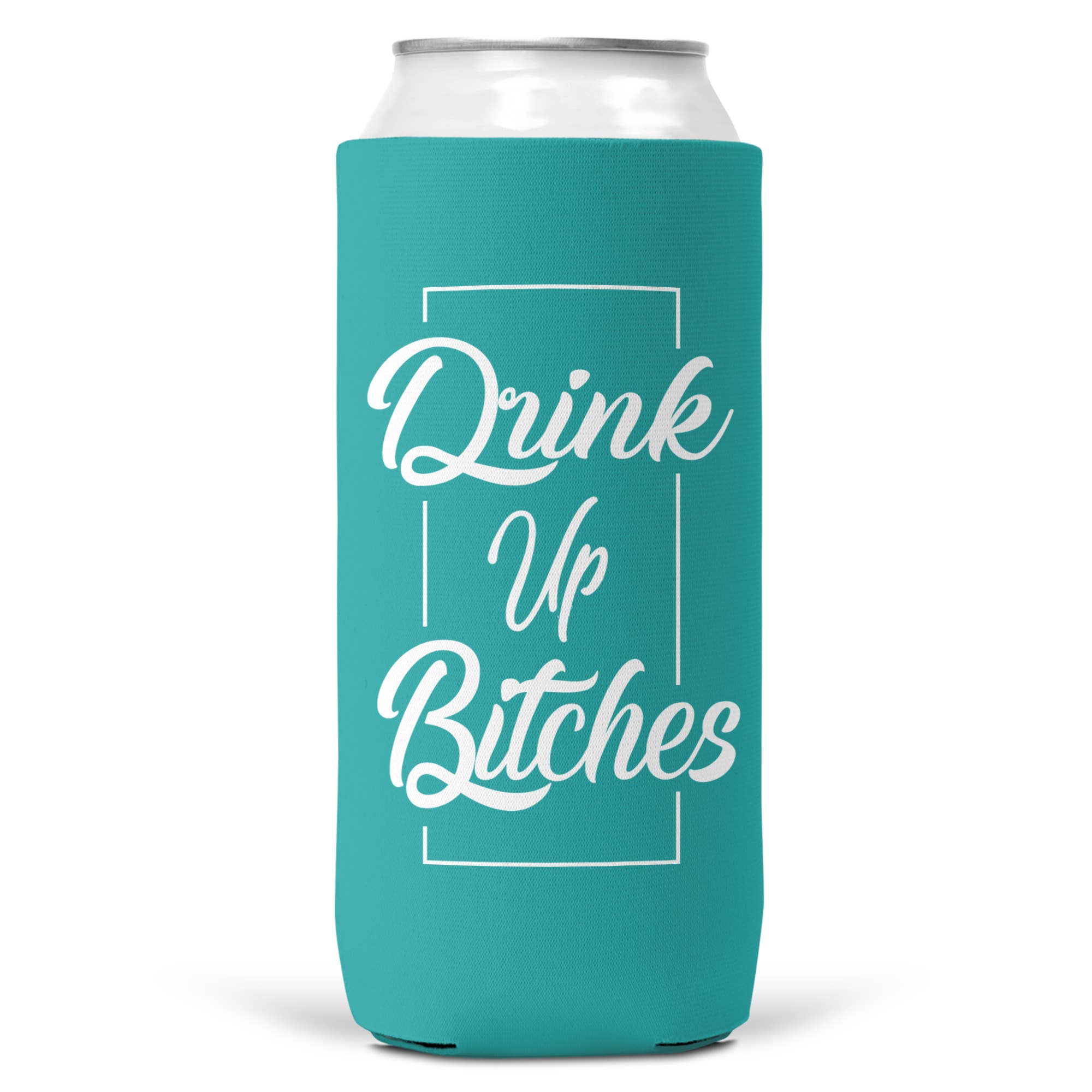 Wi-Wear - Wholesale Drink Huggers & Koozies - Drink Up Bitches SLIM CAN Coozie/Cooler for 12oz Slim Cans2