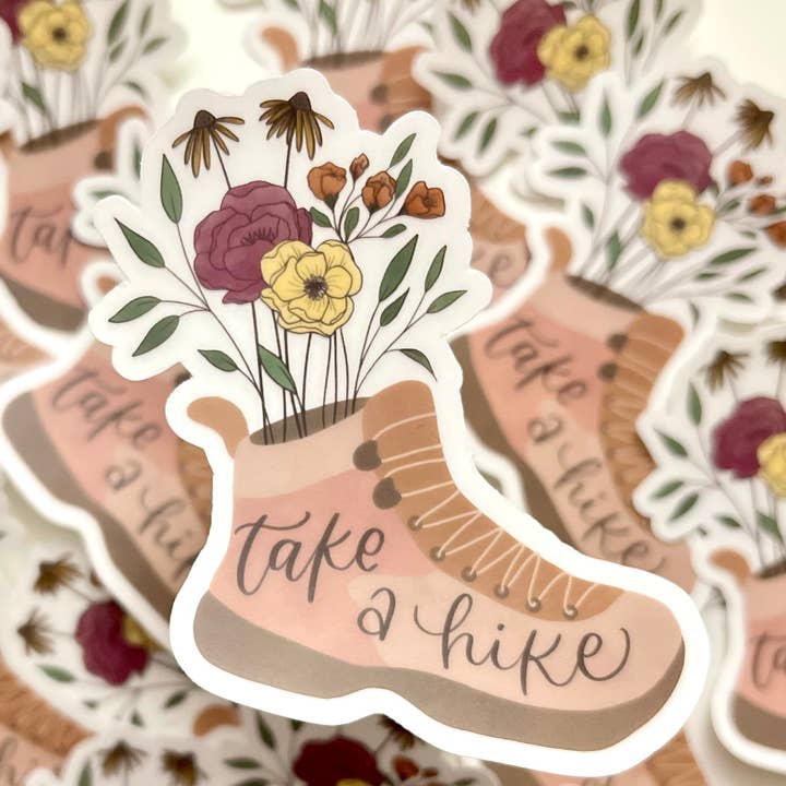 Take a Hike Sticker for wholesale by Wildflower Lettering