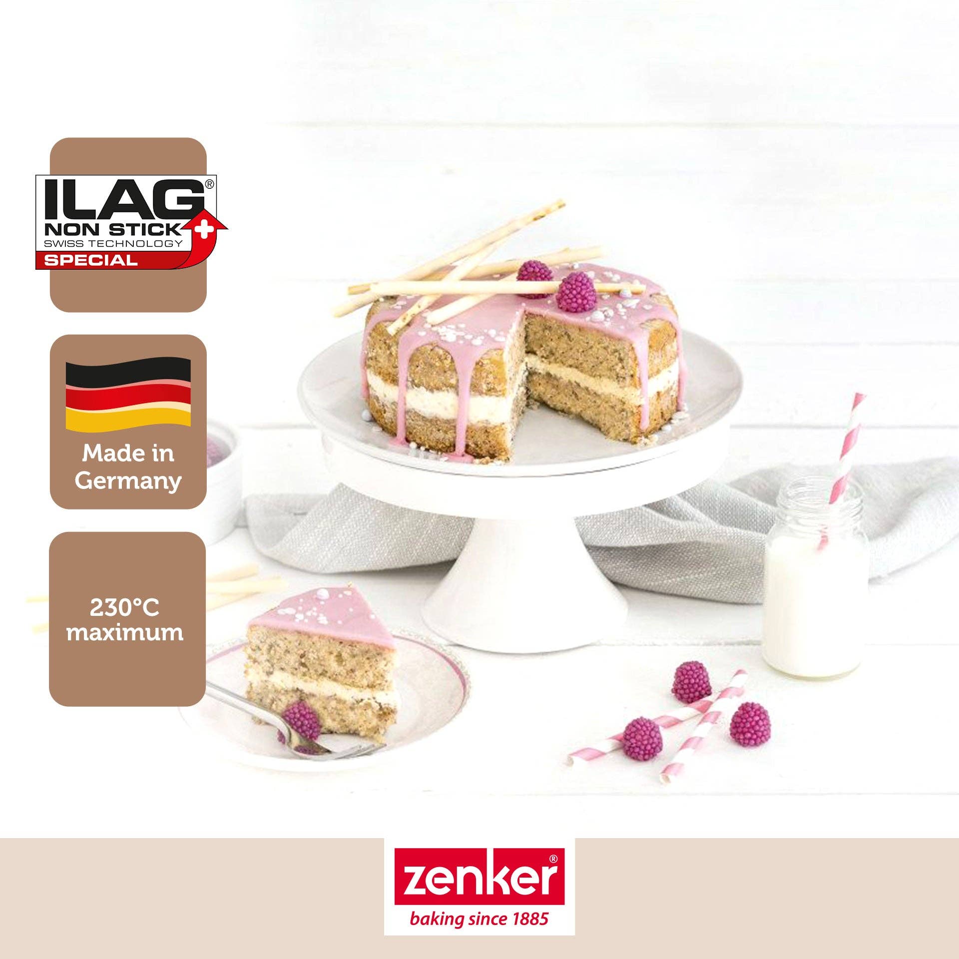 Zenker - Wholesale Cake Pan - Set of 2 springform cake pans 18.5 cm Zenker Special Mini1