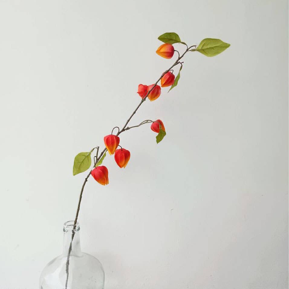 ACNITE(We cover U.S. import duties) - Wholesale Artificial Flowers - Artificial silk lantern fruits orange flowers for home decor1