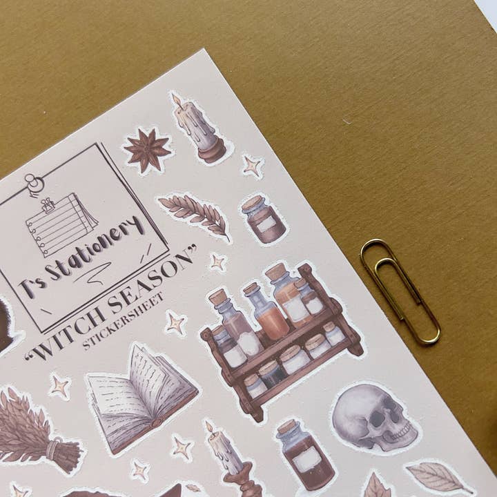 T's Stationery - Wholesale Sticker - "Witch Season" Sticker Sheet6