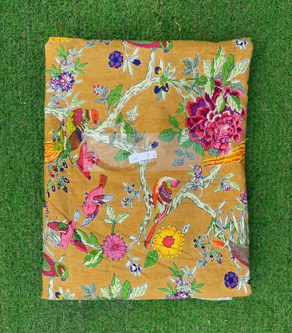 GYPSY STUDIO - Wholesale Fabric Paint - Bird Printed Fabric Cotton Women Clothing Dressmaking Fabric0