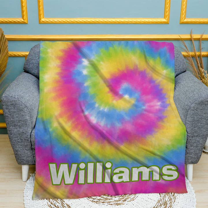 Tie Dye Blanket for wholesale by B2U Decor
