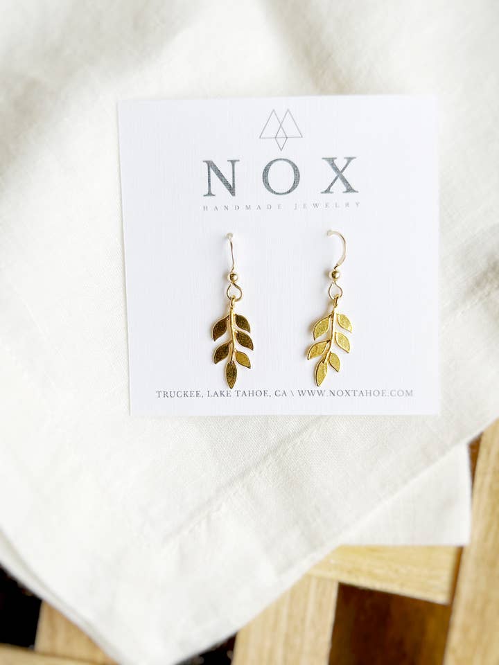 Leaf Earring for wholesale by Nox Jewelry