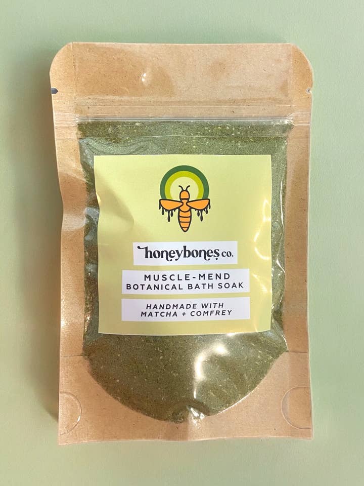 Bain Botanique Réparateur de Muscles PETIT - Bain pour Athlètes pour la vente par Honey Bones Co. | Botanical-Based Home + Body Care