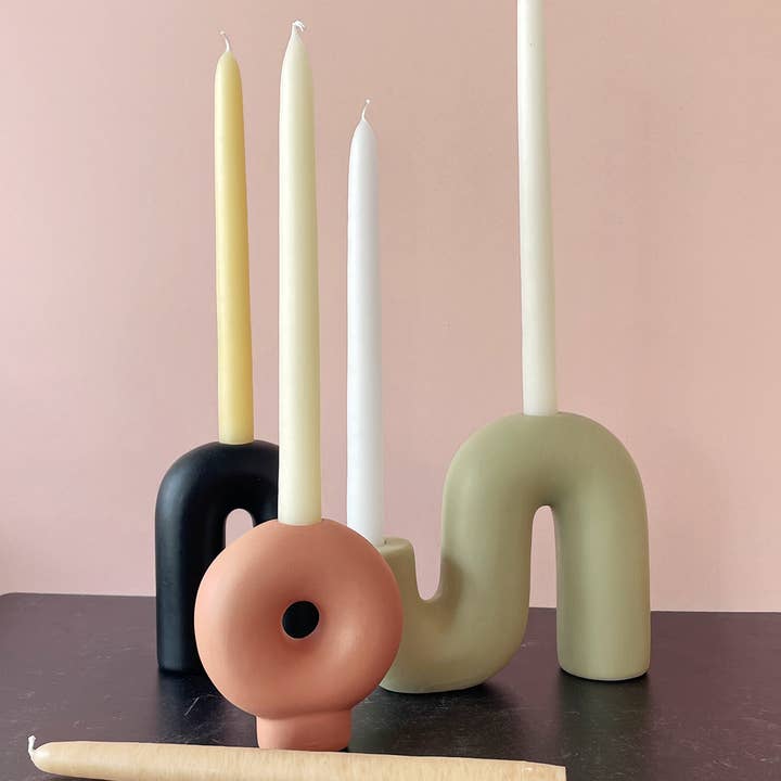 BOTANICA - Wholesale Tapered Candle/Candlestick - Neutral Mix Taper Candles | Set of 53