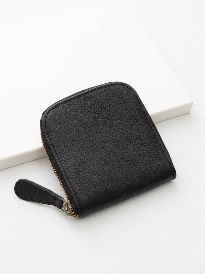 Boss Black Leather Wallet for wholesale by Noonday Collection