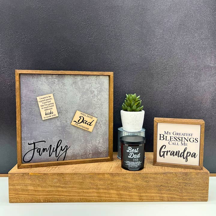 Driftless Studios - Wholesale Picture Frame - 12x12 Magnetic Photo Frame - Family