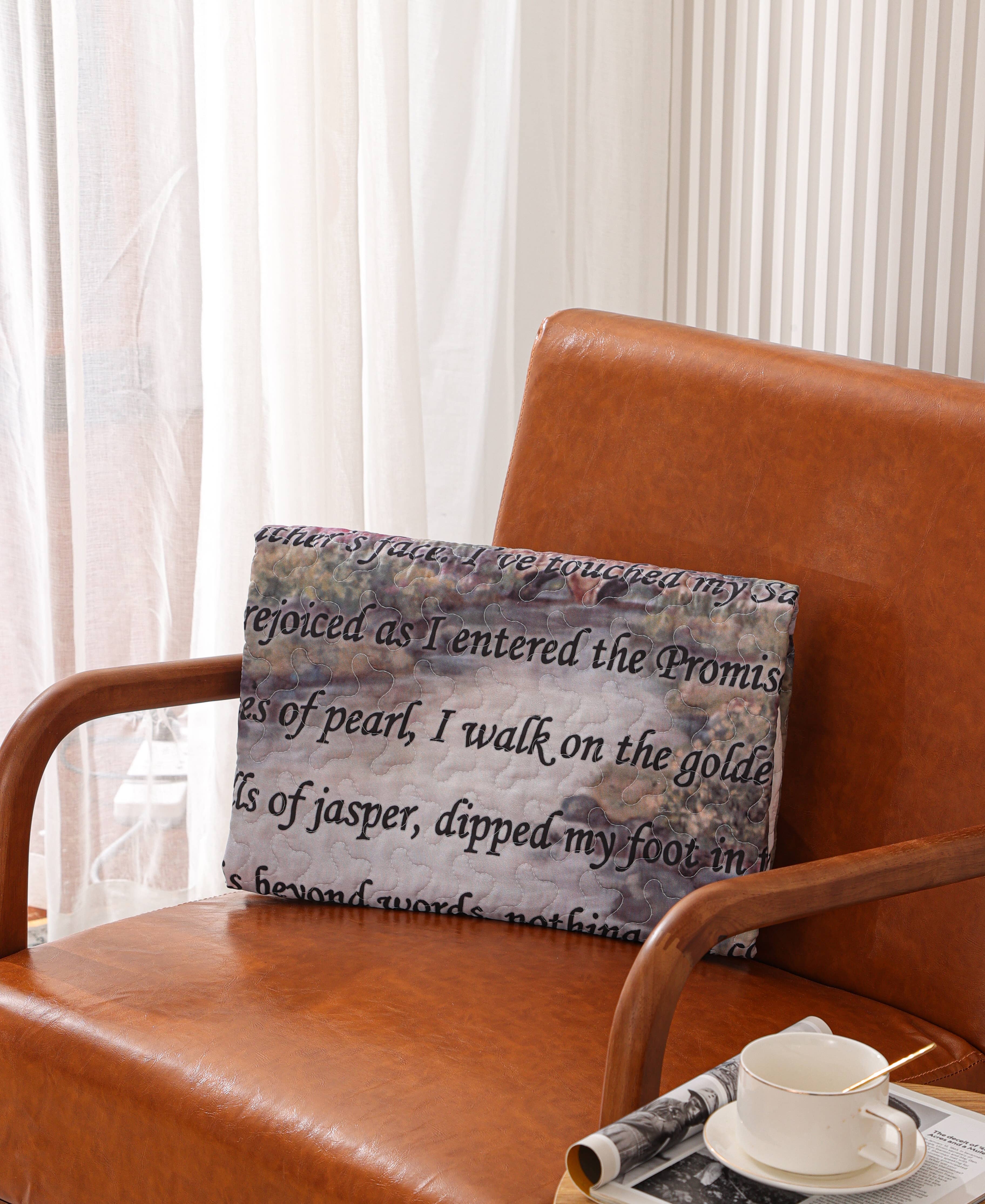 Duke Imports - Vendita all'ingrosso Plaid - "Se Potessi Vedermi Ora" Coperta Trapuntata Ispiratrice 50x60"1