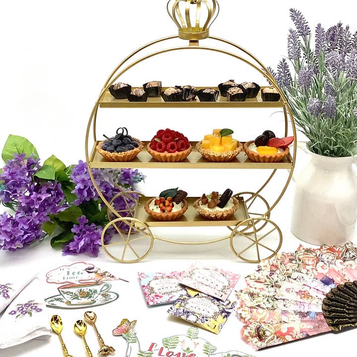 All Little Cute Things - Wholesale Cake stand - Royal Carriage Dessert Display Platter for Tea House3