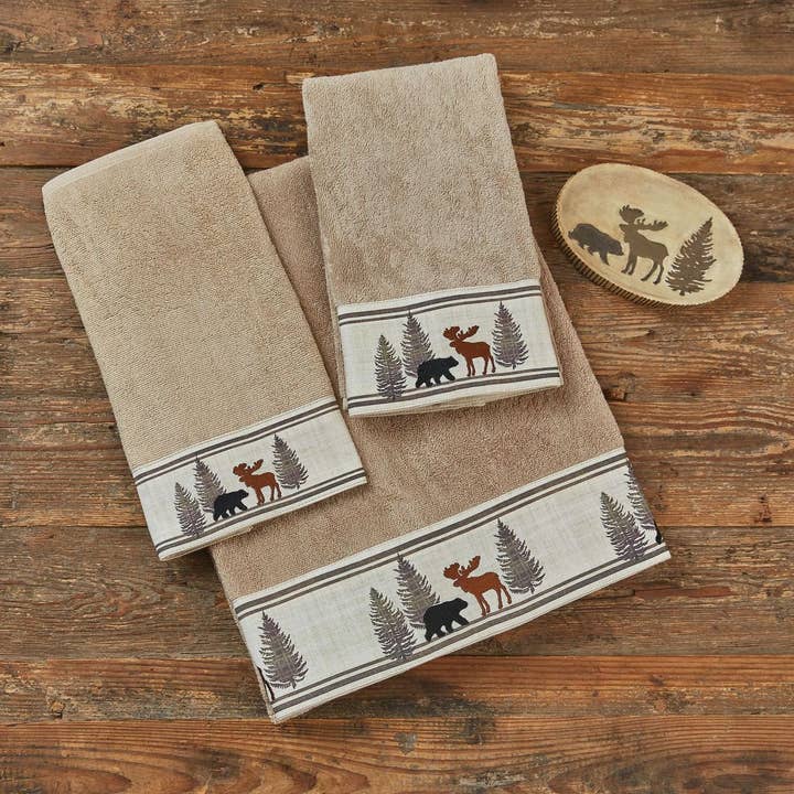 Black - Forest Hand Towel for wholesale by Park Designs